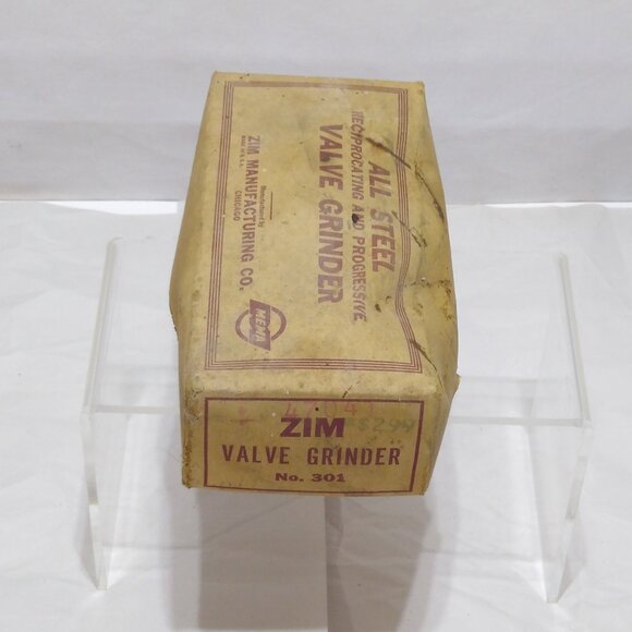 Zim All Steel Reciprocating & Progressive Valve Grinder No. 301 Original Box VTG - Picture 2 of 5